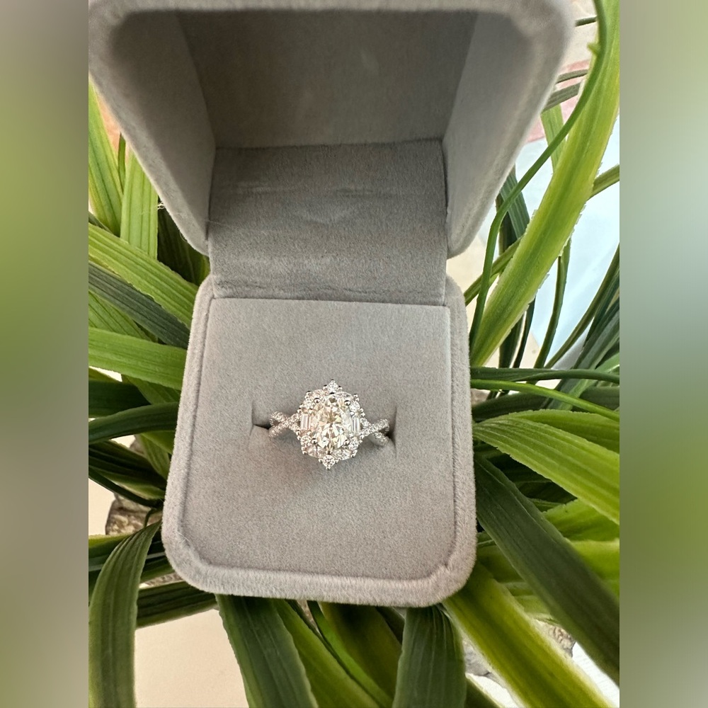 2ct moissanite ring size 7